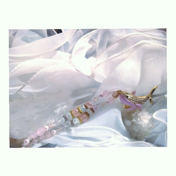Pink Shark Pendant Necklace - Picture 3 of 3